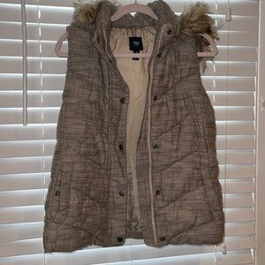 Gap Fur Hooded Vest